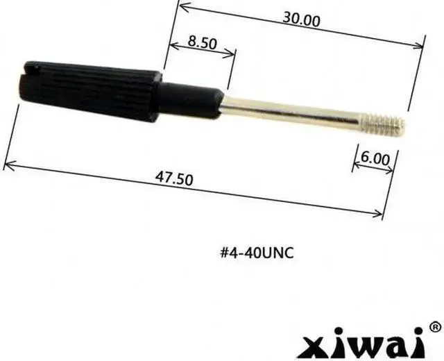 Alt view image 3 of 3 - JAENFONG 30pcs Thumb Screws #4-40 UNC 47mm Length Stainless Steel Overmold for Computer Cable