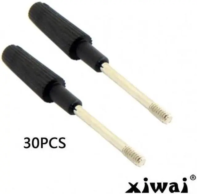 Main image of JAENFONG 30pcs Thumb Screws #4-40 UNC 47mm Length Stainless Steel Overmold for Computer Cable