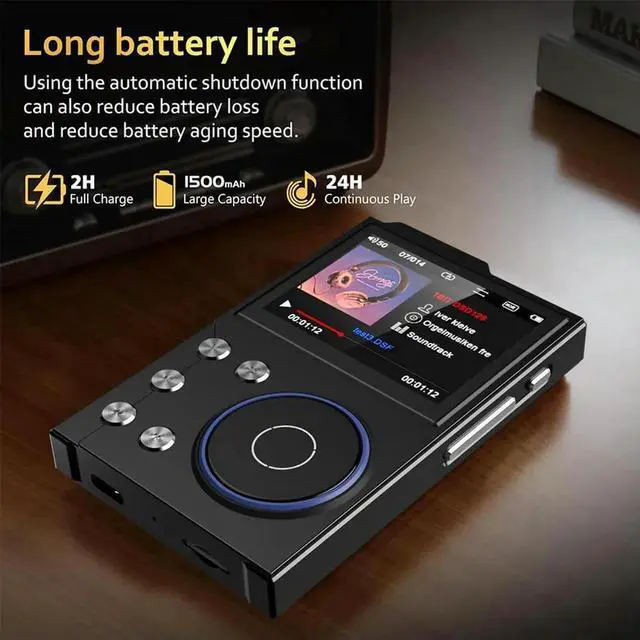 Alt view image 2 of 4 - HiFi MP3 Player Lossless DSD Audio Music Player Music Player HiFi Lossless Audio Player Support Up To 256GB