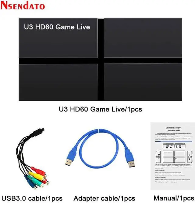 Alt view image 3 of 6 - JAENFONG ezcap 263 1080P U3 USB HDMI AV Video Capture Card AV HDMI to USB 3.0 Video Grabber Recording adapter for OBS HD Game Live Stream