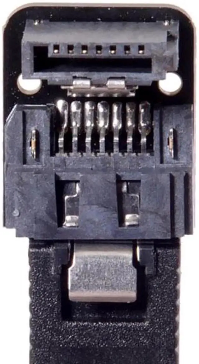 Alt view image 3 of 7 - JAENFONG SATA 7Pin Female to 7pin Male 90 Degree Down Angled Adapter Mainboard Motherboard for Desktops SSD HDD