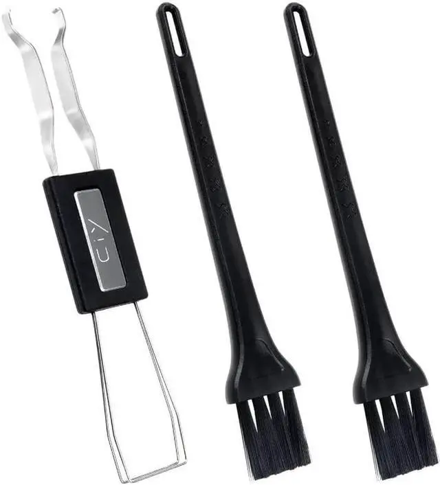 Main image of New Keycap Puller Switch Puller Stainless Steel Keycap Removal Tool with 2 Pcs Keyboard Cleaning Brush for Mechanical Keyboard