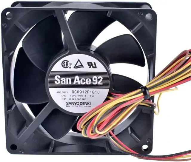 Alt view image 2 of 4 - 9G0912P1G10 9cm 9238 9038 90mm fan 12V 1.1A 4-wire 4pin PWM double ball bearing large air volume cooling fan