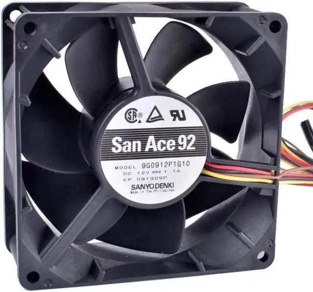 Main image of 9G0912P1G10 9cm 9238 9038 90mm fan 12V 1.1A 4-wire 4pin PWM double ball bearing large air volume cooling fan