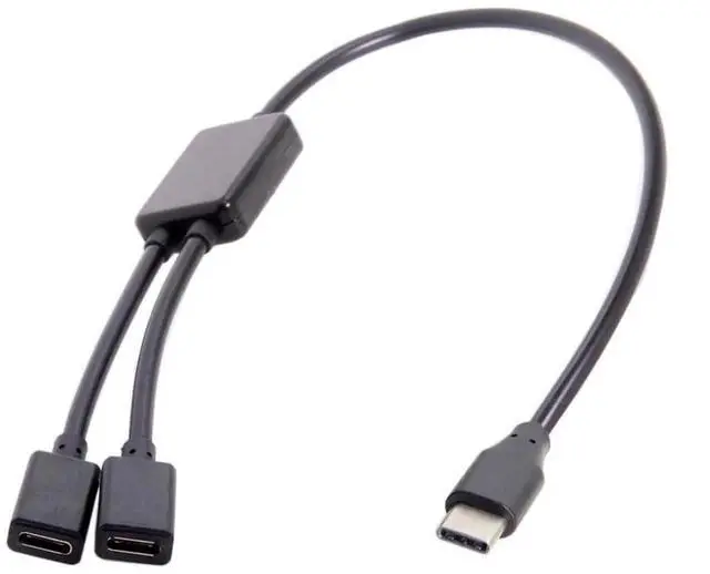 Alt view image 5 of 7 - JAENFONG USB 2.0 Splitter Y Cable USB Type-C 1-to-2 USB-C Female Hub Cable 480Mbps Split Adapter for Laptop PC Mouse Flash Disk 30CM