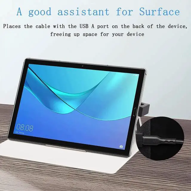 Alt view image 3 of 6 - JAENFONG U-Shape USB 3.1 to USB C Adapter 180 Degree USB A3.1 Male to Type C Female Coupler Connector 10Gbps Support Data Transfer OTG 2Pcs