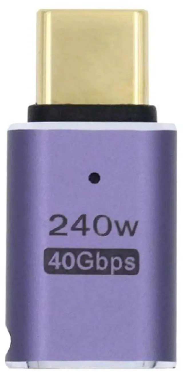 Main image of JAENFONG USB4 240W 40Gbps 8K 60Hz Adapter, Type C Male to Female 240W Power 40Gbps Data 8K Video Adapter for NS Phone Laptop (Male to Female)