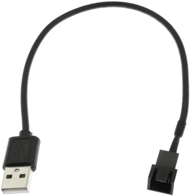 Alt view image 4 of 6 - JAENFONG USB to 3-Pin / 4-Pin 5V Case Fan Power Supply Cable Computer Cooler Cooling Fan Power Cable 19.7inch 50cm