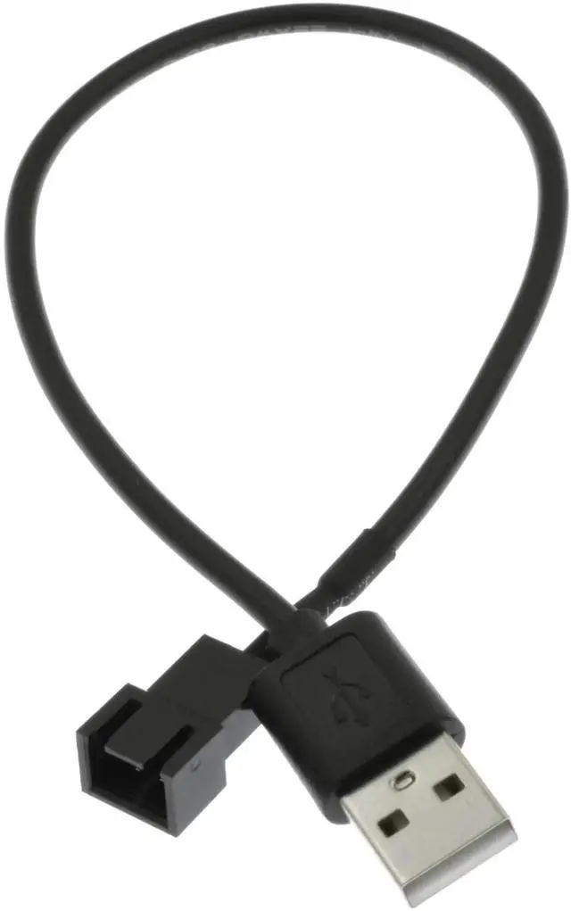 Alt view image 6 of 6 - JAENFONG USB to 3-Pin / 4-Pin 5V Case Fan Power Supply Cable Computer Cooler Cooling Fan Power Cable 19.7inch 50cm