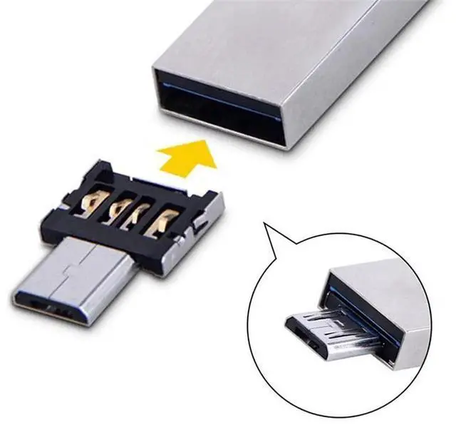 Alt view image 4 of 7 - JAENFONG USB 3.0 to Micro SD SDXC TF Card Reader with Micro USB 5pin OTG Adapter for Tablet/Cell Phone