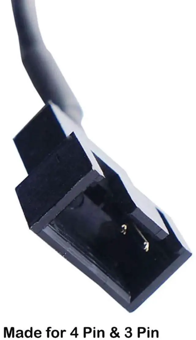 Alt view image 2 of 7 - JAENFONG USB to 3-Pin / 4-Pin 5V Case Fan Power Supply Cable Computer Cooler Cooling Fan Power Cable (11.8inch 30cm)