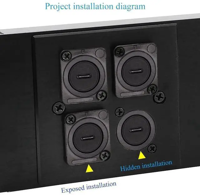 Alt view image 3 of 7 - JAENFONG USB C Panel Mount Adapter Coupler USB C Female to Type C Female Panel Fixed Pass Through Module Converter Data Transmission Adapter for Audio Video Network Industrial Equipment