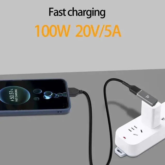 Alt view image 5 of 7 - JAENFONG USB 3.1 90° Adapter USB A Male to Female Right Angle Coupler 10Gbps USB 3.1 Data Transfer Charging Converter Connector,for Power Bank Tablet Computer,2Pcs (Female Backwards)