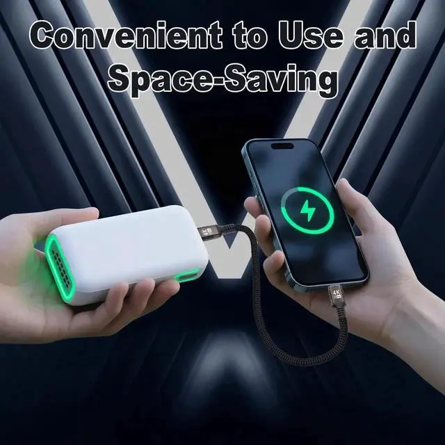 Alt view image 7 of 7 - JAENFONG Long USB C to USB C Cable 10FT Compatible with Thunderbolt 3,USB C 3.1 Gen 1 Cable 10 Gbps Data Transfer,4K@60Hz/2K@120Hz Video Output Monitor Cord,Type-C Nylon Braided 100W Fast Charging.