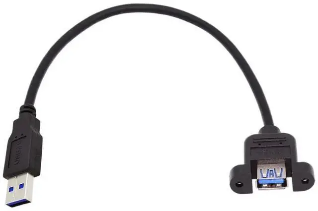 Alt view image 7 of 7 - JAENFONG Straight USB 3.0 Connector Extension Cable Data Adapter Converter Cord for Printer Scanner AIO 30cm