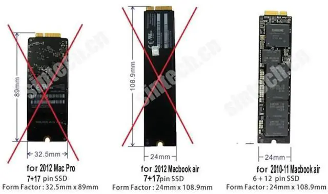 Alt view image 2 of 2 - JAENFONG USB 3.0 External Enclosure Case for 18 Pin SSD from 2010-2011 MacBook Air A1369 A1370 1375 A1377 MC505 MC506