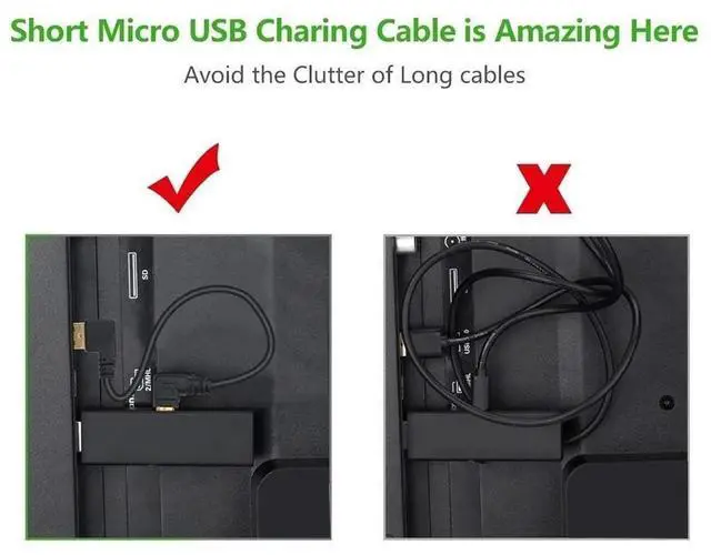 Alt view image 6 of 7 - JAENFONG Short Mini USB Cable Type A 2.0 to 5 Pin Mini USB Cord Right Angle Data Charging Cable for Dash Cam, Rearview Mirror, Sat Nav, Camcorders, Cameras, Hard Drive & More (6-inch, 3-Pack)