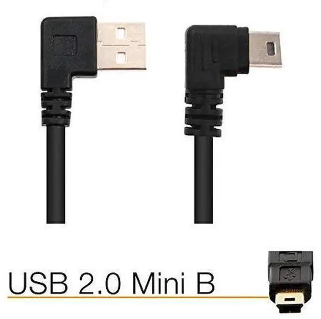 Alt view image 7 of 7 - JAENFONG Short Mini USB Cable Type A 2.0 to 5 Pin Mini USB Cord Right Angle Data Charging Cable for Dash Cam, Rearview Mirror, Sat Nav, Camcorders, Cameras, Hard Drive & More (6-inch, 3-Pack)