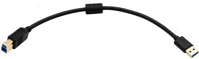 Alt view image 2 of 7 - JAENFONG 3.0 Printer Extender Cable, Gold Plated USB 3.0 A Male to 3.0 Type B Male USB Printer Scanner Cord High Speed Compatible for HP, Canon, etc (0.3M Type B)