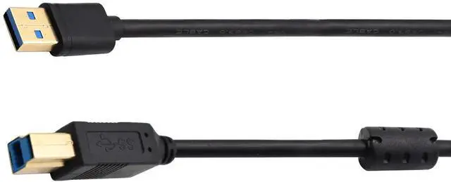 Alt view image 6 of 7 - JAENFONG 3.0 Printer Extender Cable, Gold Plated USB 3.0 A Male to 3.0 Type B Male USB Printer Scanner Cord High Speed Compatible for HP, Canon, etc (0.3M Type B)