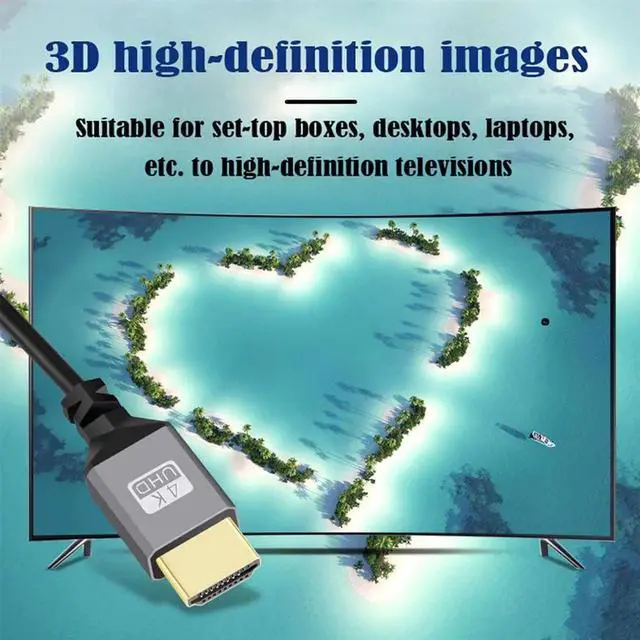 Alt view image 3 of 6 - JAENFONG 4K 60hz HDMI 2.0 Male to HDMI Male Stretch Coiled Cable Down Angled 90 Degree Connector for HDTV Monitor Computer Laptop