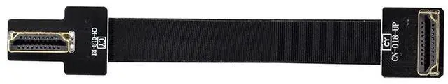 Alt view image 4 of 7 - JAENFONG 30cm CYFPV Dual 90 Degree Right-Up Angled HDMI Type A Male to Male HDTV FPC Flat Cable for FPV HDTV Multicopter Aerial Photography