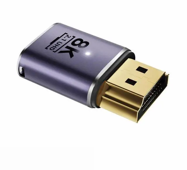 Alt view image 4 of 7 - JAENFONG 8K HDMI Male to HDMI 2.1 Female UHD Extension Gold Converter Adapter Support 8K 60hz HDTV