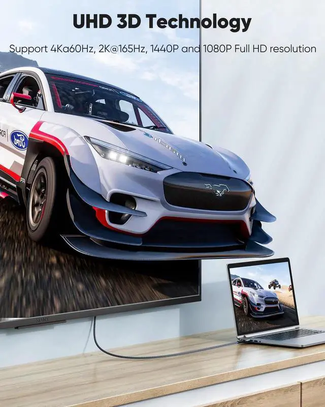 Alt view image 7 of 7 - JAENFONG Mini HDMI to HDMI Cable 15FT, (4K 60Hz) High Speed HDMI to Mini HDMI Male Bi-Directional 2.0 Cord, for HDTV, Tablet, Camera and Camcorder [Aluminum Shell, Nylon Braided]