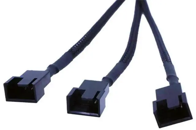 Alt view image 2 of 6 - JAENFONG SATA to 3 Pin / 4 Pin Fan Adapter, 15 Pin SATA to 12V PC Case Fan Splitter Extension Power Cable Adapter 10.6 27cm (1 to 3)