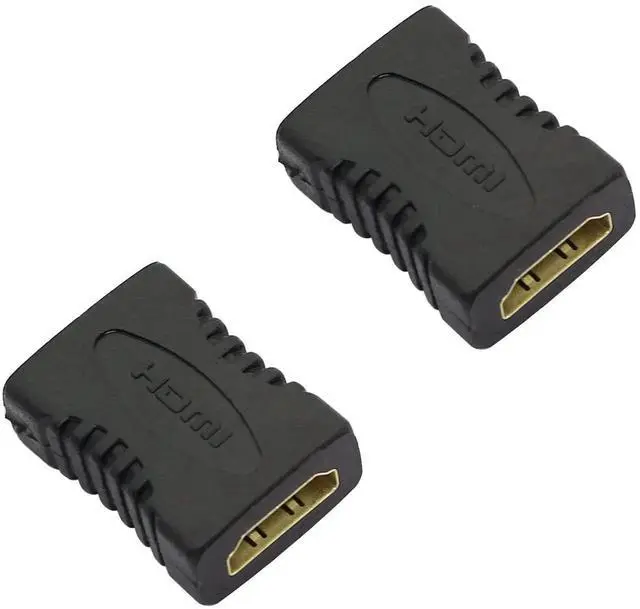Main image of JAENFONG HDMI Female to Female Adapter 2 Pack HDMI Straight-Through Head Connector Coupler Extender Converter Support 1080P for TV Projector Laptop PC etc HDMI 1.4 Black