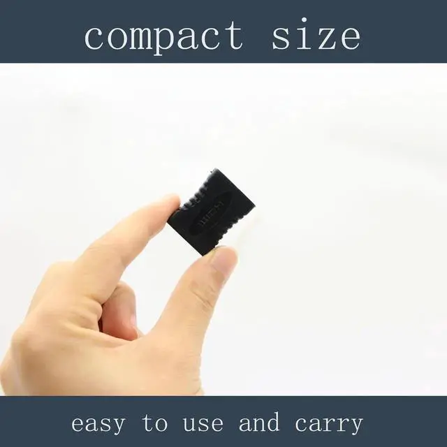 Alt view image 3 of 7 - JAENFONG HDMI Female to Female Adapter 2 Pack HDMI Straight-Through Head Connector Coupler Extender Converter Support 1080P for TV Projector Laptop PC etc HDMI 1.4 Black