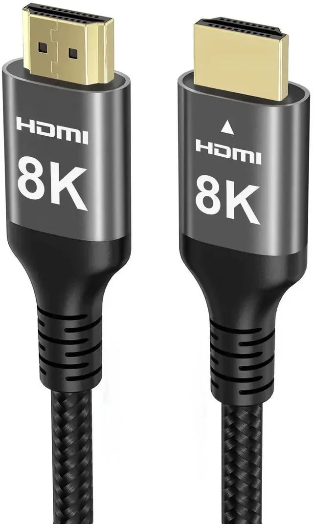 Main image of JAENFONG 8K HDMI Cable 48Gbps 50 FT, Nylon Braided High Speed HDMI® Cable 4k 120Hz 2k 165Hz 8k 60Hz 12bit eARC ARC Dolby Atmos HDR10+ HDCP2.3 Compatible for Gaming PC TV Soundbar Monitor Mac PS5 Xbox