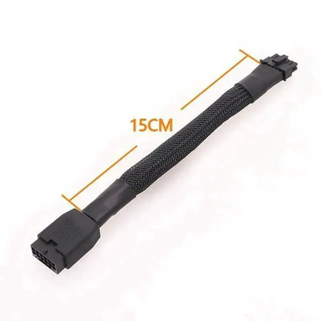 Alt view image 3 of 3 - JAENFONG PCIe 5.0 Extension Cable, 16AWG ATX 3.0 12VHPWR PCIE Cable, 600W Female to Male 16 (12+4) Pin PCIE5 Cable for RTX 4090TI, 4080TI, 3090TI