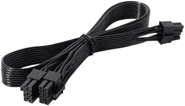 Main image of JAENFONG for C.orsair Modular Power Supply Power Adapter Cable ATX CPU 8 Pin Male to Dual PCIe 2X 8 Pin (6+2) Male Power Supply Cable for Graphics Vedio Cards 25 inch+9 inch (63cm+23cm)