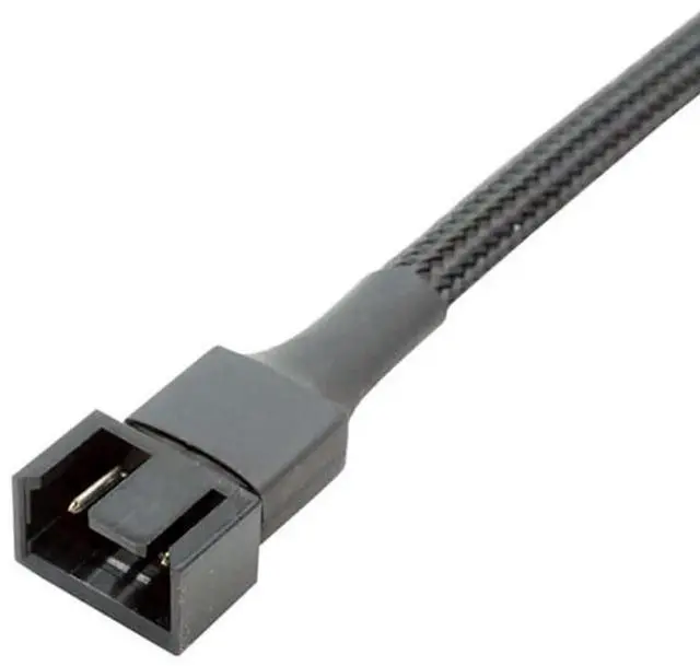 Alt view image 2 of 6 - JAENFONG 4-Pin PWM Fan Splitter Cable, Nylon Braided Adapter Computer PC Fan Power Extension Cable Converter for Computer Case 4-Pin/3-Pin Cooling Fan Cable 10.6" 27cm (1 to 1)