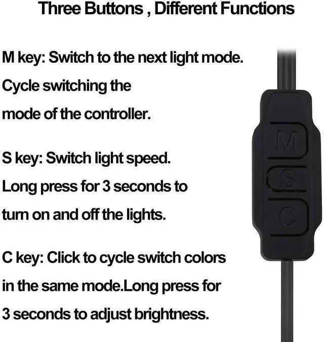 Alt view image 3 of 7 - JAENFONG 5V 3PIN ARGB Controller RGB PC Fan Lighting Controller Adapter Cable with SATA Power Supply for Computer Fans Light Strips Lighting Boards Cooler 70cm-2pcs