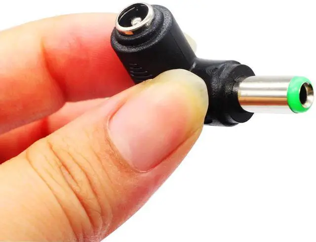 Alt view image 4 of 7 - JAENFONG DC 6.3x3.0mm Male 90 Degree Angle to DC5.5x2.1mm Female Adapter 5 Volt DC Barrel Power Jack Charging Cable Connector for Tablet (DC6.3x3.0mm)(2pack)