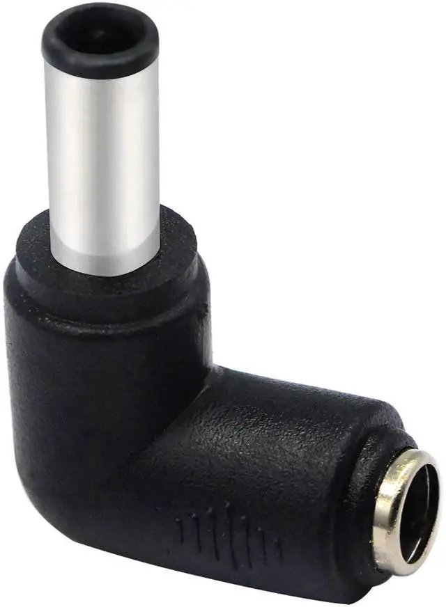 Alt view image 5 of 7 - JAENFONG DC6.0x4.3mm Male 90 Degree Angle to DC5.5x2.1mm Female Adapter 5 Volt DC Barrel Power Jack Charging Cable Connector for Tablet (DC6.0x4.3mm)(2pack)