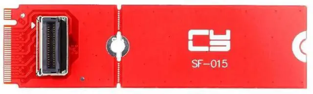 Alt view image 6 of 7 - JAENFONG PCI-E 5.0 4.0 M.2 M-Key to MCIO Female Mini Cool Edge IO Host Adapter Conversion Expansion Board for PCIe Nvme SSD 2280 2230 Converter Card