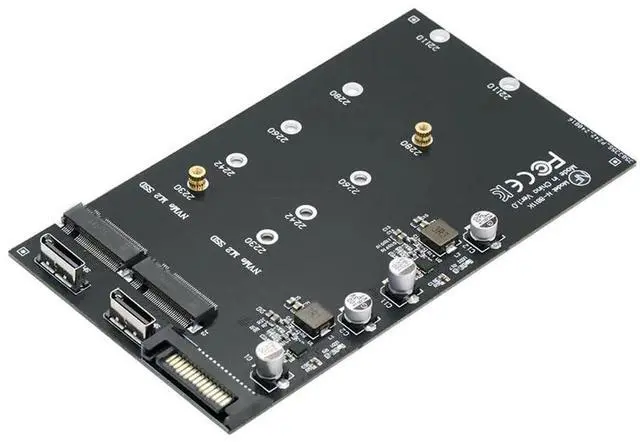 Main image of JAENFONG Dual Oculink SFF-8612 SFF-8611 to NVME M.2 NGFF M-Key PCIe SSD 2280 22110mm Adapter    Extension Card for Mainboard