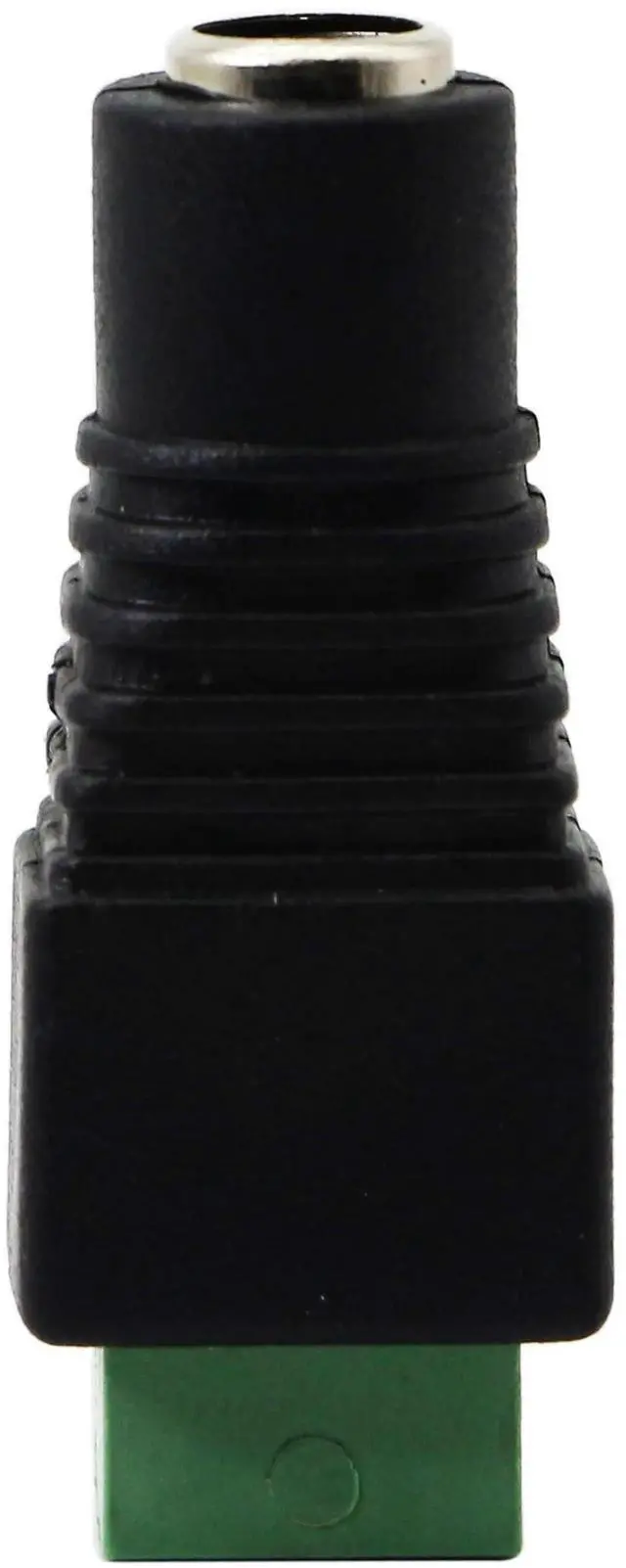 Alt view image 4 of 7 - JAENFONG DC 5.5 X 2.1mm Adapter - 2.1mm to 5.5mm Female Barrel Power Jack to 2 Pin/Way Female Bolt Screw Type Terminals Connector for CCTV Security Camera, LED Strip Light (20 Pack)