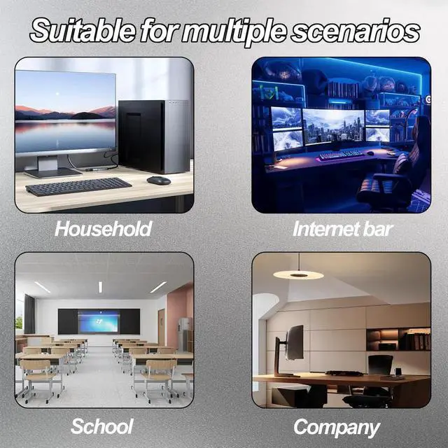 Alt view image 6 of 7 - JAENFONG PC Power Button Switch Desktop Computer Power Switch External Computer Motherboard Remote Start Button Extension Cord with LED Light -1.8M /5.9FT Black