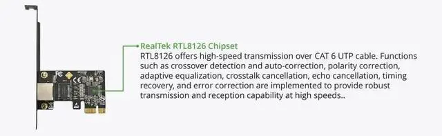 Alt view image 2 of 4 - JAENFONG 5.0GB PCIe Network Card PCIe to 5.0 Gigabit Ethernet Network Card, Supports Windows 11/10/8.1/8/7, Win Server 2022/2019/2016, Linux