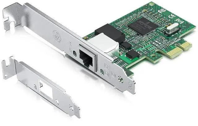 Main image of JAENFONG Gigabit PCIe NIC with D.ell Broadcom BCM5751 Chip, 1Gb Network Card Compare to Broadcom BCM5751-T1, Single RJ45 Port, PCI-E X1, Ethernet Card with Low Profile for Windows/Windows Server/Linux