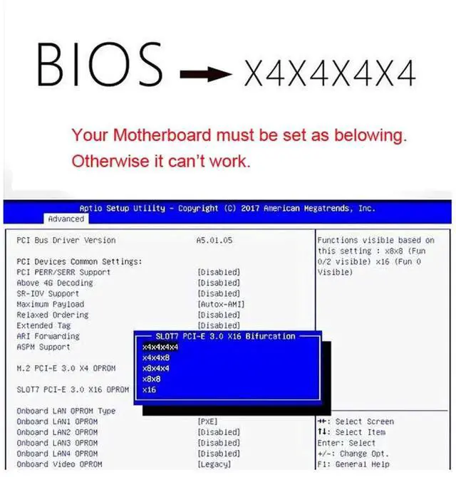 Alt view image 7 of 7 - JAENFONG Dual 2X NVME M.2 AHCI to Slimline PCIE Express 3.0 4.0 SFF-8654 8X Raid Card VROC Raid0 Hyper Adapter