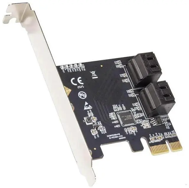 Main image of JAENFONG 4 Port SATA III Expansion Card with Low Profile Bracket - 6Gbps SATA 3.0 Controller PCI Express x1 ASMedia 1064 for Windows10/8/7/XP/Vista/Linux