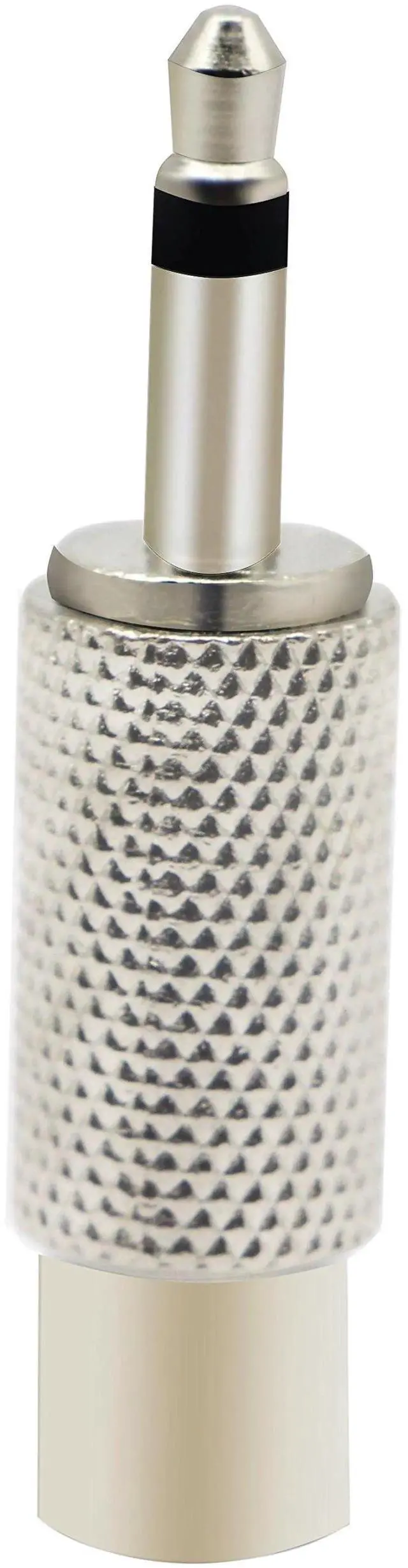 Alt view image 7 of 7 - JAENFONG RCA to 3.5MM Audio TS Adapter 3.5mm 1/8" Mono Plug Male to RCA Female Jack Adaptor Connector (Silver)(5 Packs, 2-Pole)