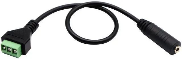 Alt view image 4 of 7 - JAENFONG 3.5mm Screw Terminal Block Cable 3.5mm (1/8inch) Stereo Audio Female to 3 Pin/Way Female Bolt Screw AV Headphone Type Adapter Cable30CM/2Packs)(3Pole/F)