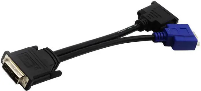 Alt view image 4 of 7 - JAENFONG 10 in/30cm Wyse DVI Splitter Cable - DVI-I to VGA - M/F - Comparable to Wyse Y-Cable