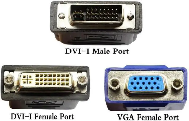 Alt view image 3 of 7 - JAENFONG 10 in/30cm Wyse DVI Splitter Cable - DVI-I to VGA - M/F - Comparable to Wyse Y-Cable